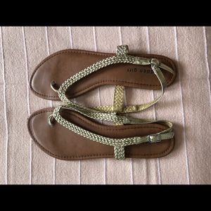 Madden Girl Gold braided sandals